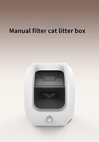 SLATIOM котешката тоалетна за котки Полузакрытый Полуавтоматични Голям Космически Брызгозащищенный Гърне За Котки Пясък