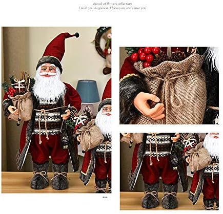 Xhope Коледни Подаръци за Коледа, Червен Халат на Дядо Коледа Кукла, за Декорация, Коледна Украса, Празнична украса За парти В Двора