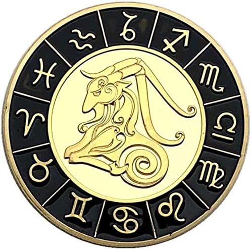 Съединените Щати Дванадесет Съзвездия Диамантени Монети, Позлатени Овен Айде Колекция от Монети Фън Шуй Желанието на Бога на Слънцето Златна