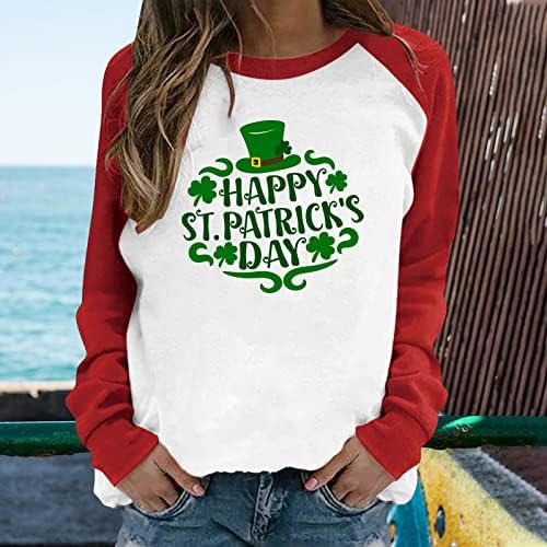 Ризата на Деня на Св. Патрик, Дамски Пролетни Блузи Големи Размери, Графични Тениски, Удобни Блузи с кръгло деколте, Скъпа Кавайная Дрехи,