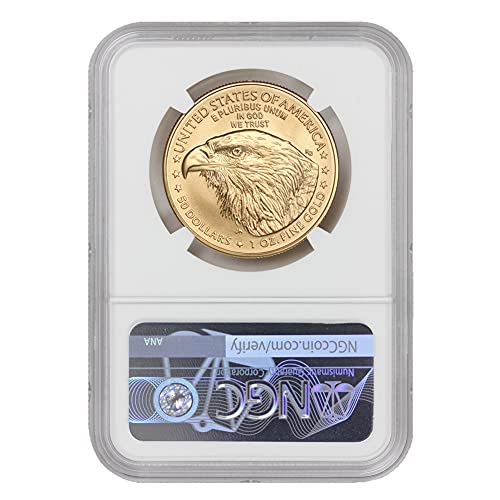Мента 2021 година, без знака на монетния двор 1 унция злато American Eagle MS-70 (Ранни издания - Портретен тип 2) от CoinFolio