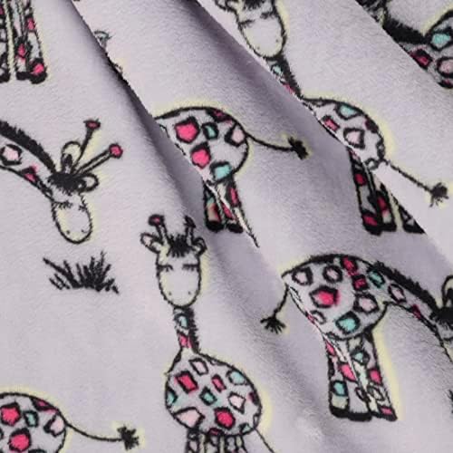 Жираф от руното фланела Mook Fabrics, мулти, болт на 12 ярда