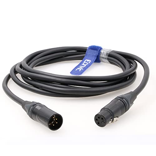 Eonvic 4-Пинов XLR до 4-номера за контакт Конектора XLR Екраниран удължителен кабел аудио кабел за ARRI