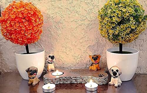 Един незабравим подарък на кучето ХЮРЛХИББ.Надгробная печка под формата на костите с 10 Свещи Красив подарък Модел сувенир