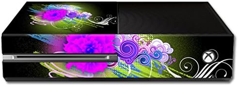 Кожата MightySkins, Съвместима с конзолата на Microsoft Xbox One, обертывает Стикер Skins Цветен неон
