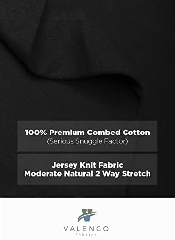 VALENGO FABRICS Висококачествена Черна Кърпа в Парцела, Трикотажная плат от Джърси за шивашки Тъкани, Тъкани от памук в Парцела,