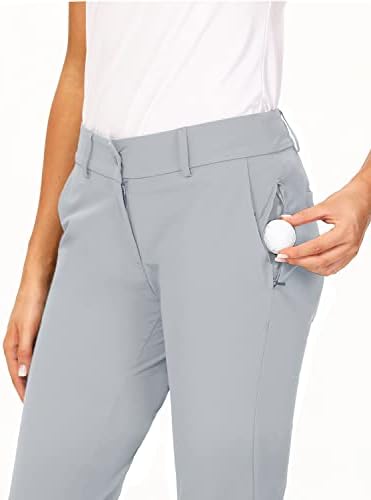 Дамски панталони за голф Hiverlay Pro бързо съхнещи Тънки Леки Работни Панталони с права на глезените Също така и за разходки или Ежедневни