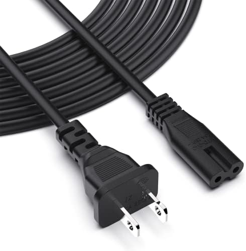 Захранващ кабел ac адаптер за Sony PS3 PS4 PS5, Xbox One S, Xbox One X, Xbox Series X/S Подмяна на захранващ кабел 2-Пинов захранващ