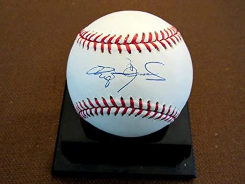 Роджър Клемънс Бостън Ред Сокс-Ню Йорк Янкис Сай Йънг Подписа Авто Oml Baseball Jsa - Бейзболни Топки с Автографи