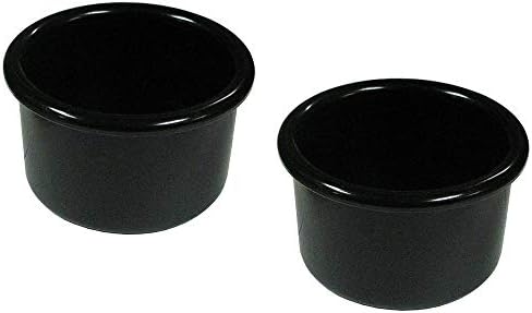 Черна пластмасова чиния за птици в стил A & H Tool & Die Crock 16 унции (2 опаковки)