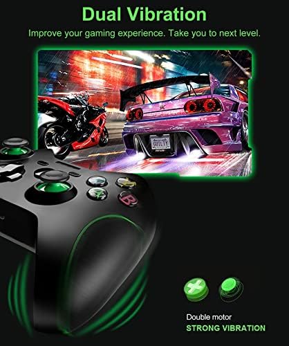 Удобен безжичен контролер Xbox One с дистанционно управление 24 Ghz, Джойстик, Игри контролер, Съвместим с Xbox One /One S Black