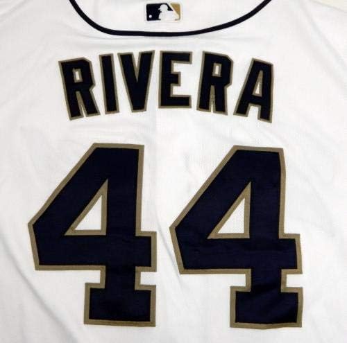 2013 Сан Диего Падрес Рене Rivera 44 Използвана в играта Бяла риза - Използваните в играта тениски MLB