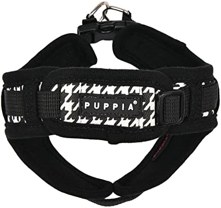Модерен Пролетно-лятна Шлейка за кучета Puppia X Type, Black_Egon, Голяма