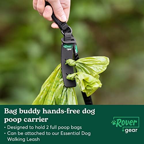 Чанта Rover Gear Bag Buddy Hands-Free за носене кучешки Какашек, изработени от трайно PVC, Един размер - черен