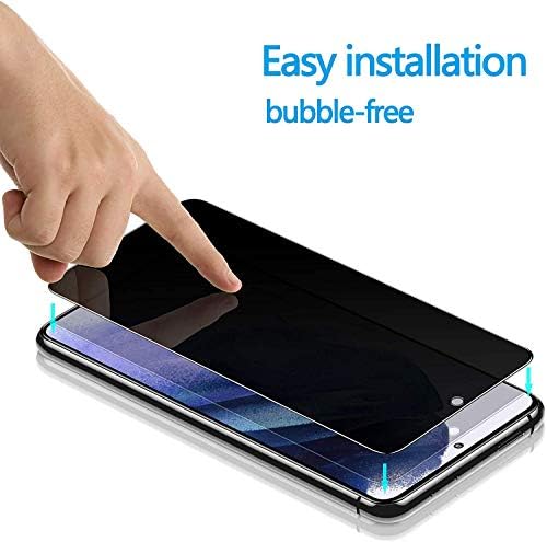 Закалено стъкло за екран неприкосновеността на личния живот VIESUP за Samsung Galaxy S21 + 5G - [2] Защитно фолио за екран неприкосновеността