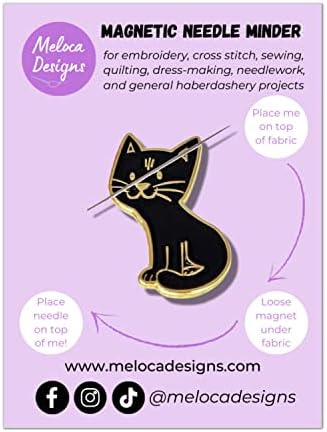 Игольница Meloca Designs Котка за бродерия на кръстат бод, Бродерия, Шиене, Капитониране, Бродерия и Галантереи