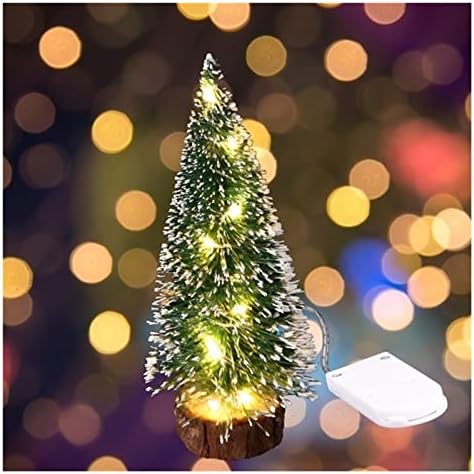 Коледно дърво DEFLAB, Леки Мини-Изкуствени Коледни Декорации за празничната плотове, Миниатюрни Студените украса за детски коледни