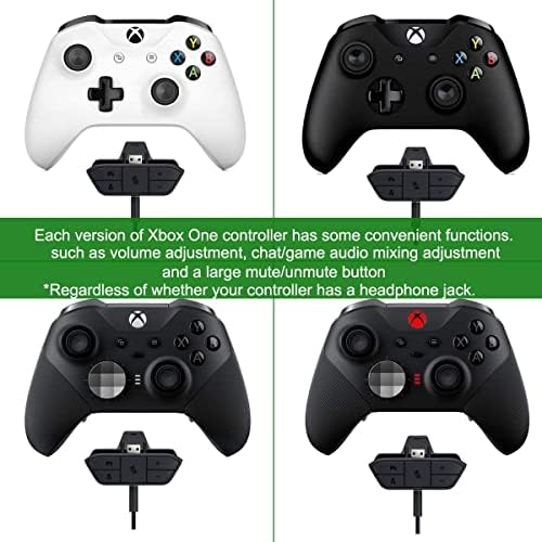 Адаптер Стереогарнитуры Cenxaki за Xbox One, Конвертор слот Аудиомикрофонов за слушалки – Черен