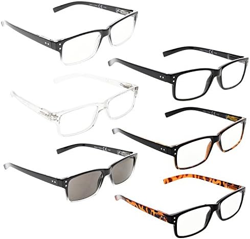 LUR 7 опаковки очила за четене без рамки + 6 опаковки класически очила за четене (общо 13 двойки ридеров + 0,75)