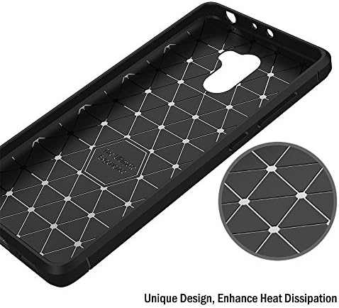 Калъф MaiJin за Xiaomi Redmi 4 (5 инча) от Мек силикон, Матиран с текстура, дизайн, изработени от Въглеродни влакна, Защитен калъф (черен)