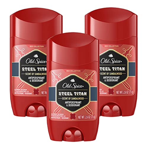 Дезодорант-антиперспиранти Old Spice Steel Титан, 2,6 грама (опаковка от 3 броя)