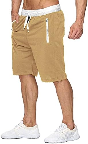 Мъжки къси Панталони-карго Ymosrh, Ежедневни Летни Плажни Шорти Класически Намаляване на съвсем малък с Еластичен Колан и