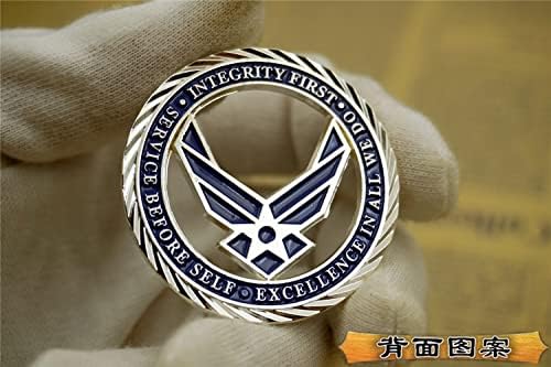 Серия от икони Фенове на Армията на САЩ с Логото на военновъздушните сили на САЩ Възпоменателна Монета с Цветна Эмалевая Монета на