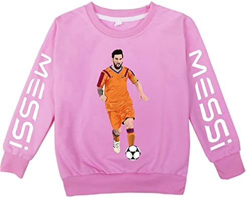 BenLP/ Casual пуловер с кръгло деколте и дълги ръкави Messi-Новост, Hoody с качулка за момчета и Момичета, Свободни Топове за