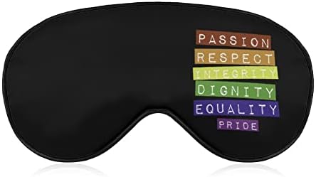 ЛГБТ-Гей-Гордост Маска за Сън с Регулируема Каишка Меко покритие За Очите Затемняющая Превръзка на Очите, за да Пътуват Релаксиращ