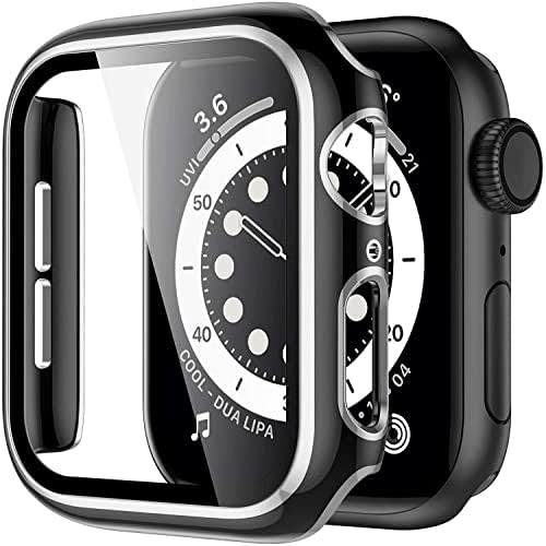 Калъф SDUTIO за Apple Watch Case 45 мм 41 мм 44 мм 40 мм 42 мм, 38 мм и Аксесоари за вашия КОМПЮТЪР Протектор на екрана от закалено