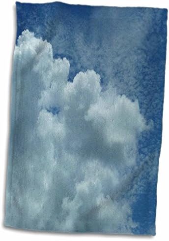 3dRose Florene Clouds - Облачно -Сини кърпи (twl-26495-1)