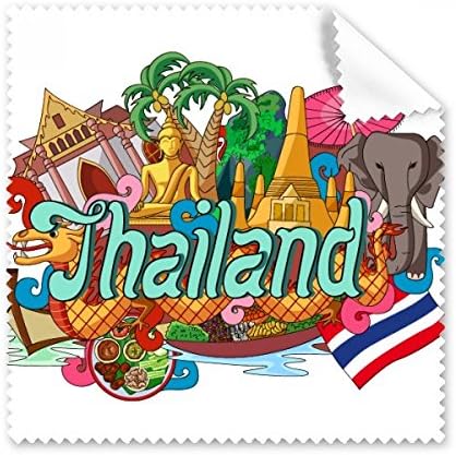 Голям Слон Тайланд Графити Плат За Почистване на Екрана на Телефона за Пречистване на Точки 5шт