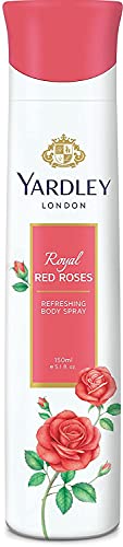 Yardley London Royal Червени Рози с Английската Лавандула Освежаващ Спрей за тяло Deo за Жени 150 мл комплект от 3 броя