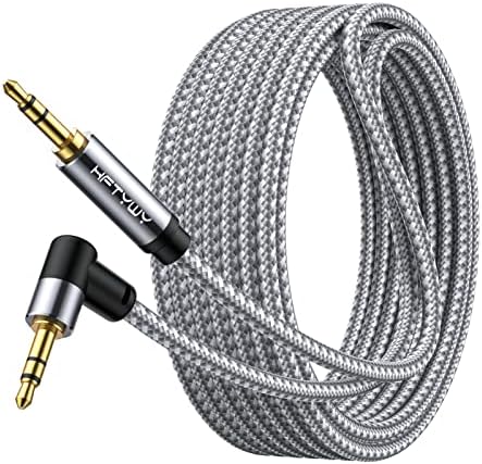 Аудио кабел Hftywy 3,5 мм на 20 метра от един мъж към мъж AUX Кабел за слушалки, aux Кабел Стерео Aux Жак Кабел към конектора