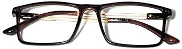 Очила за четене На lifestyle Бифокални + 2,75 Пластмасови Правоъгълни 48 мм Кафяви Unisex_alacfrpr3754