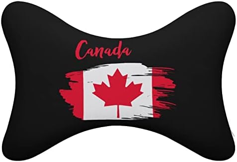 Автомобилната въздушна Възглавница за врата с Флага на Канада, Комплект от 2 Удобни Възглавници За Подкрепа на врата, облегалката