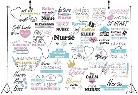 BELECO 7x5ft Текстилен Фон за снимки на тема медицински Сестри, Благодаря ви, медицинска Сестра, Поздравления, на Фона на медицинските Сестри,