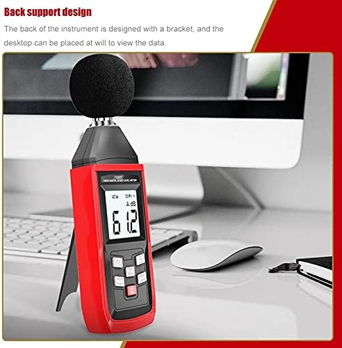 JIESEING Цифров Измерител на Нивото на Звука Тестер Шум Детектор на Шума Дребен Монитор 30-130 db Цифров Аудио Измервателен
