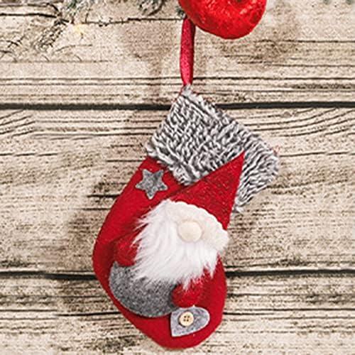 Коледни чорапи, Дълги Чорапи, Класически Фигура Гори Коледен Отглеждане Чанта Бонбони, Коледни Украси Коледна Окачване Коледни