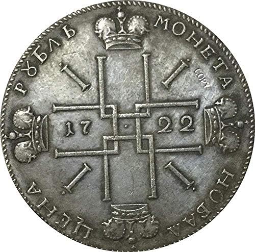 Вызовная Монета 1722 на Петър I в Русия Монети Копие Копирни колекция Подаръци Колекция от монети