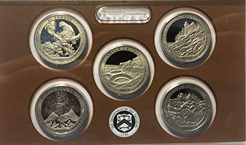 Американски набор от Proof 2012 National Park Quarters се предлага в опаковка от Монетния двор на САЩ Gem Proof