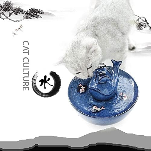 LumeCube Cat Water Fountain, Керамични чешма за Питейна вода за Кучета и котки - Автоматичен Безшумен вода Опаковка за