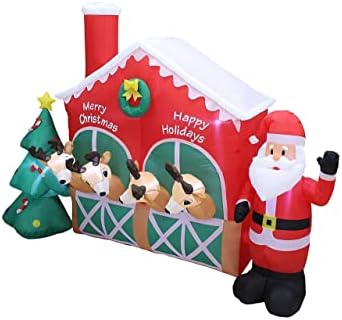 Два комплекта бижута за Коледно парти, включват в пингвин-елен на Дядо Коледа с дължина 7 фута във влака и на въздушните коледна