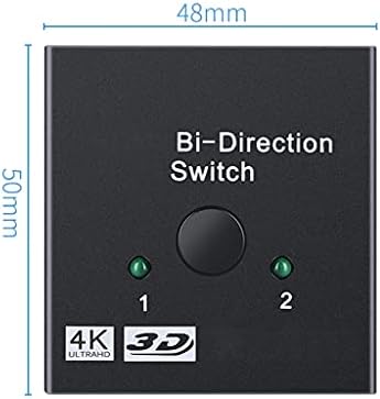 SXYLTNX HDMI-съвместим ивица на 4K-switch KVM Bi-Direction 1x2/2x1 Switcher 2 In1 Out адаптер PS4/3 TV Box (цвят: както е показано,
