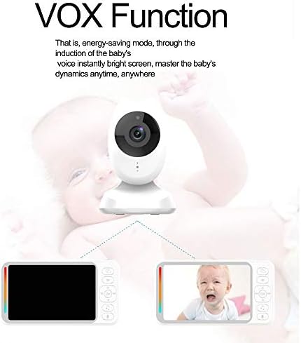 Видеоняня WYANG, 4.3-Инчов Интелигентен монитор за следене на видео, Камера с функция за нощно виждане и аудио, батерия с голям капацитет, подходящ за бебета
