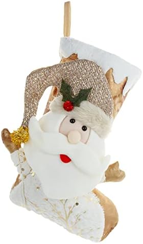 Коледно Плюшено Мече, Снежен Човек, Коледни Чорапи За Подаръци Чанти Чанти За Шоколадови Бижута Златни Стерео Коледни Чорапи