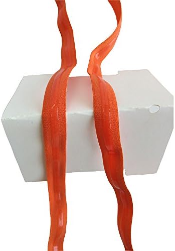 Еластична силиконова еластична лента с ширина 5/8 инча за бижута и аксесоари banta за коса оранжев цвят 5 ярда в ролка