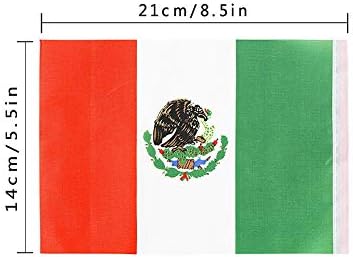 Ckexin Знамена На Мексико, Мексикански Малък Струнен Вимпел Банер Окачени Знамена Украса