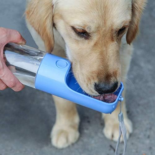 Бутилка за вода за кучета за разходки, преносим диспенсер за вода за домашни любимци, пияч за кучета на открито, пътна чаша за вода,