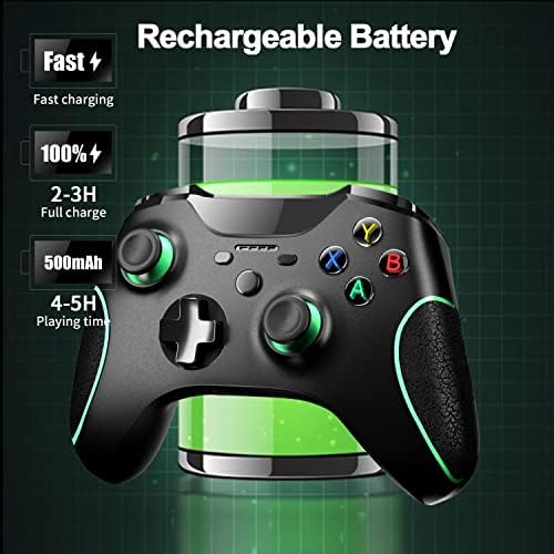 Гейм контролер за Xbox, Безжичен контролер 2.4 G, Съвместим с Xbox One/ One S/ One X/Xbox Series X / Elite/PS3/PC на Windows